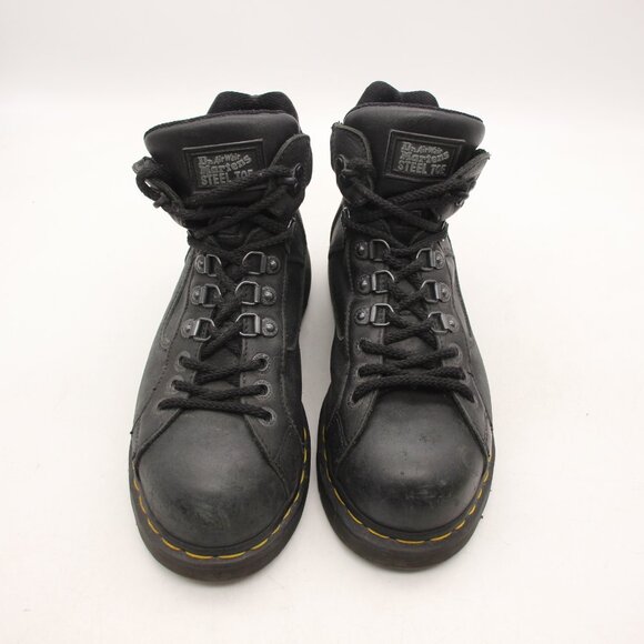 Doc Dr. Martens Industrial Steel Toe Black Leather Men\'s UK 8 US 9 Work England main image 12